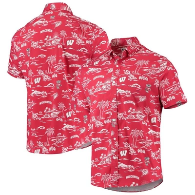 Reyn Spooner Red Wisconsin Badgers Classic Button-down Shirt