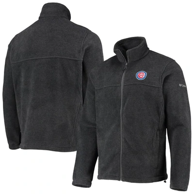 Columbia Charcoal Chicago Cubs Full-zip Flanker Jacket