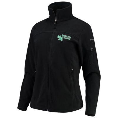 Columbia Women's  Black North Texas Mean Green Give Go Full-zip Jacket