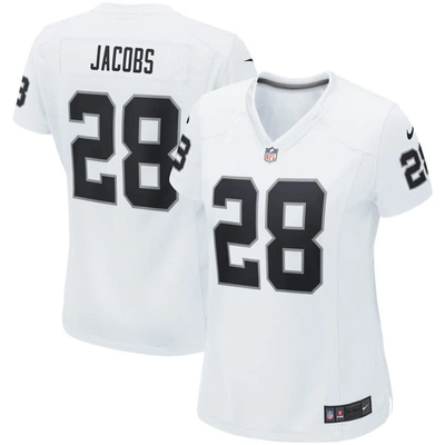 Nike Josh Jacobs White Las Vegas Raiders Player Game Team Jersey