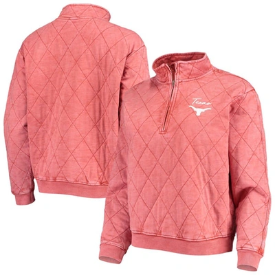Gameday Couture Texas Orange Texas Longhorns Unstoppable Chic Quilted Quarter-zip Jacket