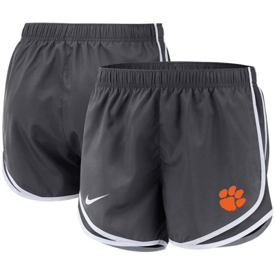 Nike Anthracite Clemson Tigers Team Tempo Performance Shorts