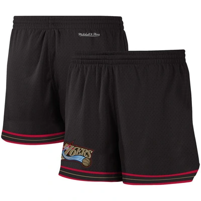 Mitchell & Ness Black Philadelphia 76ers Jump Shot Shorts