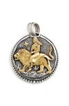 Konstantino Zodiac Pendant In Leo/ Silver/ Gold