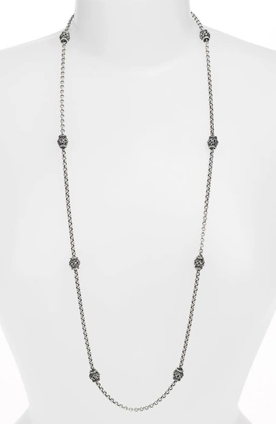 Konstantino 'classics' Long Station Necklace In Silver