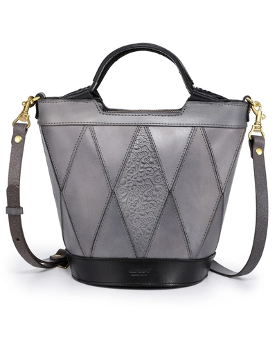 Old Trend Women's Genuine Leather Primrose Mini Tote Bag In Gray