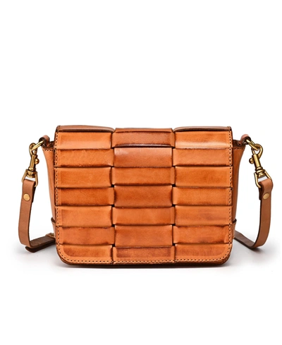 Old Trend Women's Genuine Leather Lupine Crossbody Bag In Caramel
