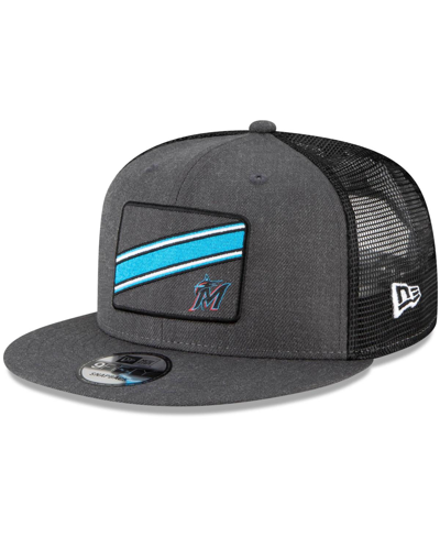 New Era Men's Charcoal Tampa Bay Rays Slant Trucker 9fifty Snapback Hat ...