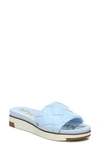 Sam Edelman Women's Adaley Woven Platform Sport Slides In Riviera Blue