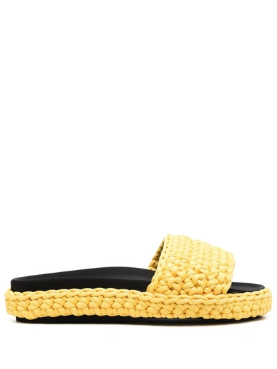 N°21 Braided Rope Slides In Yellow