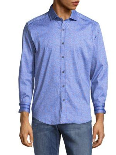 Robert Graham Zander Long-sleeve Shirt In Blue