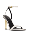 Nine West Women's Reina Ankle Strap Dress Sandals Women's Shoes In White