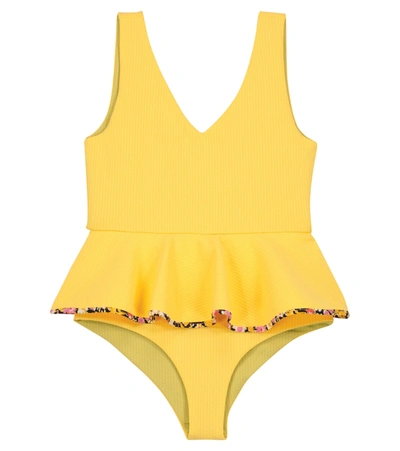 Marysia Bumby Kids' French Gramercy Swimsuit In Wheat
