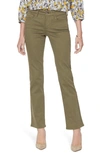 Nydj Marilyn Straight Leg Stretch Jeans In Martini Olive