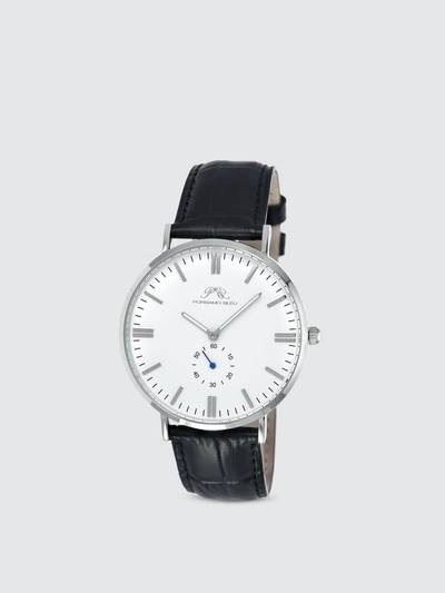 Porsamo Bleu Henry Quartz White Dial Mens Watch 841ahel In Black