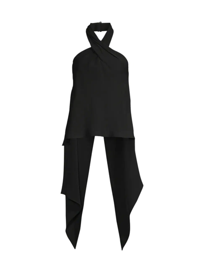 Sachin & Babi Sabrina Halterneck Blouse In Black