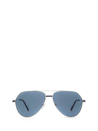 Cartier Ct0334s Silver Sunglasses