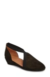 Gentle Souls Natalia Wedge In Olive Leather