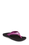 Olukai 'kulapa Kai' Thong Sandal In Purple/ Black