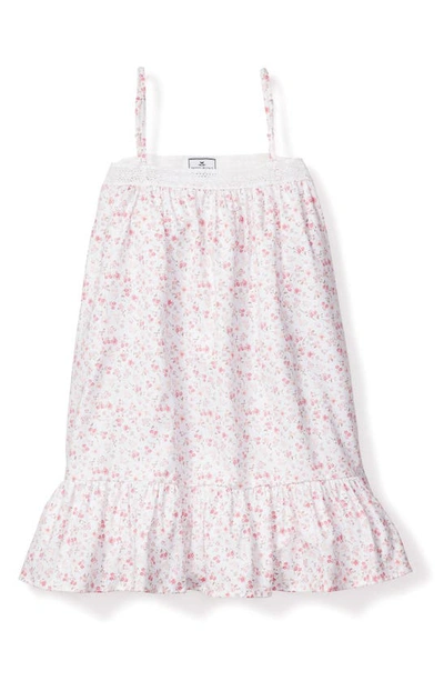 Petite Plume Girls' Dorset Floral Lily Nightgown - Baby, Little Kid, Big Kid In White