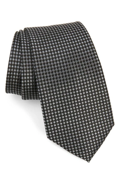 Nordstrom Collier Neat Silk Tie In Black