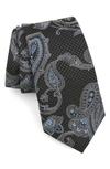 Nordstrom Gilligan Paisley Silk Tie In Black