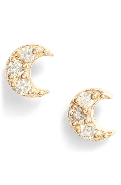 Set & Stones Claro Diamond Stud Earrings In Gold