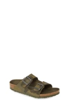 Birkenstock Kids' Arizona Slide Sandal In Camo Green