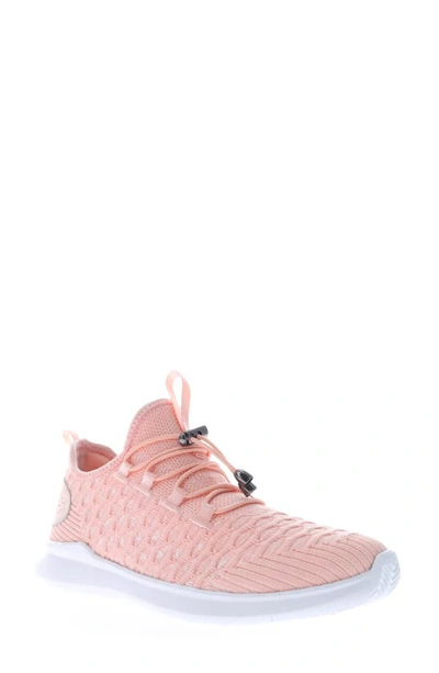 Propét Travelbound Stretch Sneaker In Pink Blush