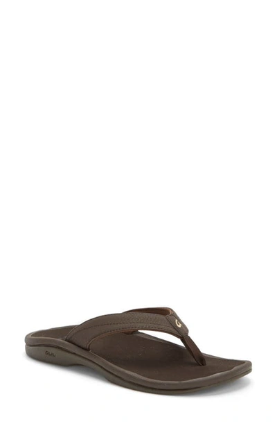 Olukai Ohana Flip Flop In Brown