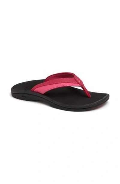 Olukai 'ohana' Sandal In Punch/ Ice Faux Leather