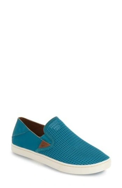 Olukai 'pehuea' Slip-on Sneaker In Teal