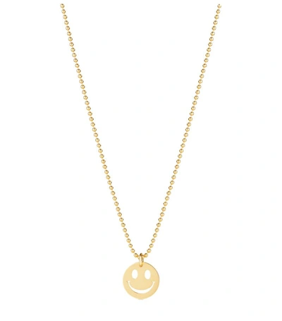 Noa Mini Kids'  Yellow Gold Smiley Baby Necklace