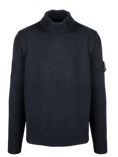 Stone Island Logo Patched High In Black