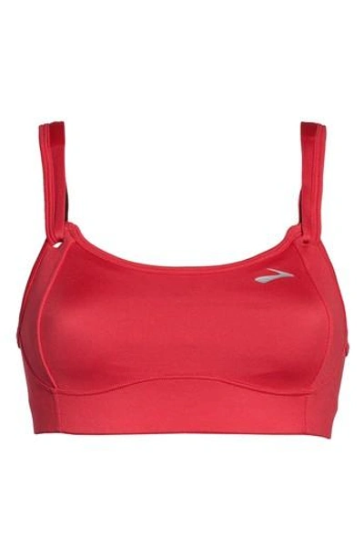 Brooks Moving Comfort 'fiona' Sports Bra In Dahlia