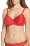 Simone Perele Simone Perle 'caresse' Minimizer Underwire Bra In Scarlet