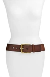 Elise M 'sheila' Leather Belt In Brown