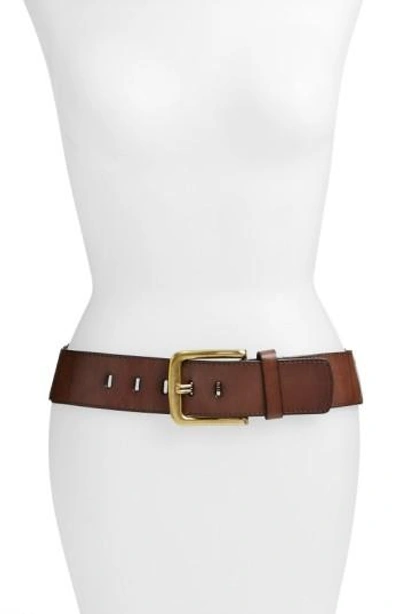 Elise M 'sheila' Leather Belt In Brown