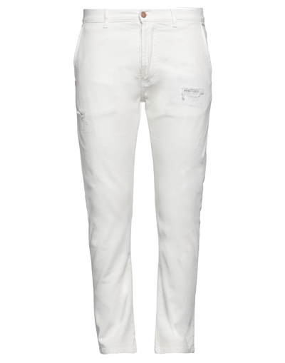 Grey Daniele Alessandrini Jeans In Off White