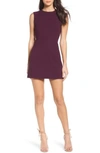 French Connection 'sundae' Stretch Minidress In Deepest Purple