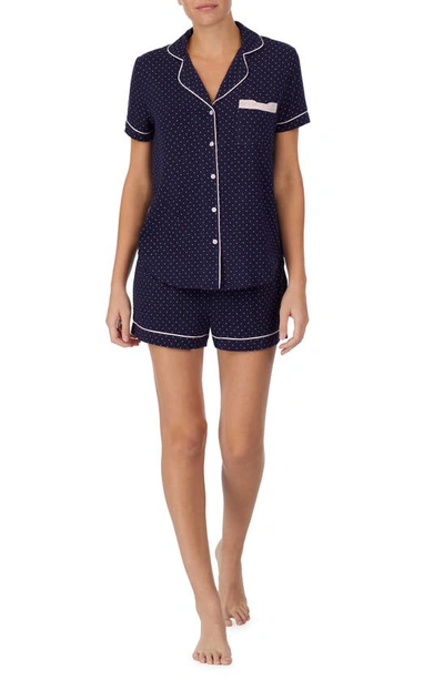 Kate Spade Short Pajamas In Navy Print