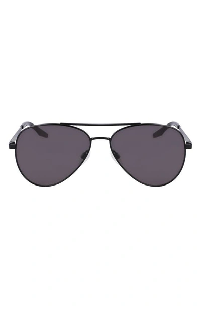 Converse Elevate 58mm Aviator Sunglasses In Matte Black