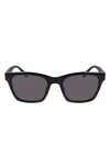 Converse 53mm Rectangular Sunglasses In Black