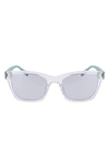 Converse 53mm Rectangular Sunglasses In Crystal Clear