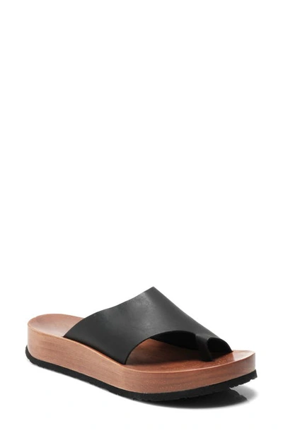 Free People Woodlands Platform Clog Sandal In Black