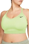 Nike Indy Sports Bra In Lime Ice/rattan/lime Ice/black