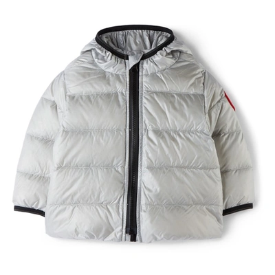 Canada Goose Kids' Cypress Hooded Shell Jacket 10-16 Years In Silverbirch