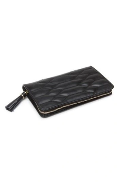 Wolf Caroline Quilted Jewelry Portfolio - Black