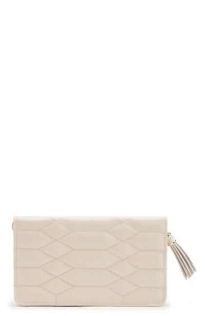 Wolf 'caroline' Quilted Jewelry Portfolio In Ivory