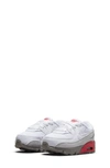 Nike Kids' Air Max 90 Sneaker In White/ Light Silver